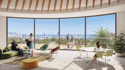 Serpentine, Lejligheder med Havudsigt i Finestrat in España Casas